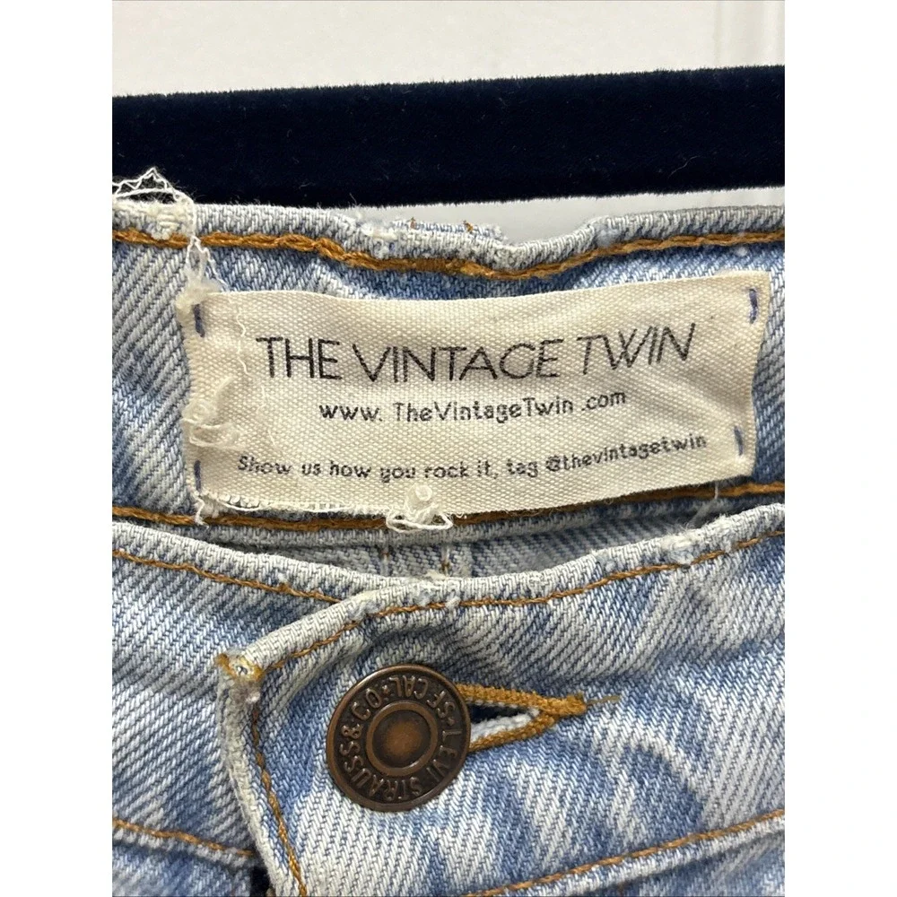 Vintage 90s Levis 550 Orange Tab Light‎ Wash Relaxed Fit Denim Jeans Size 30